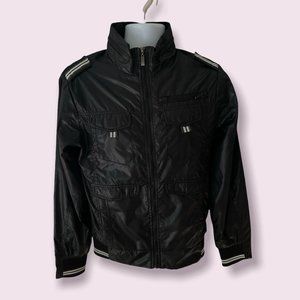 Franky Max Black Windbreaker Zip Up Jacket